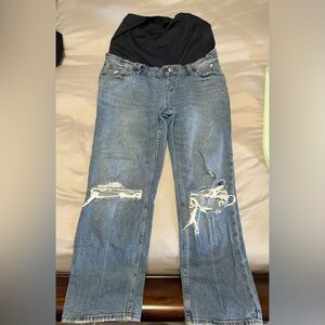 Abercrombie maternity pants with bellyband